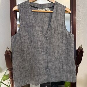Vintage Orvis Linen Vest